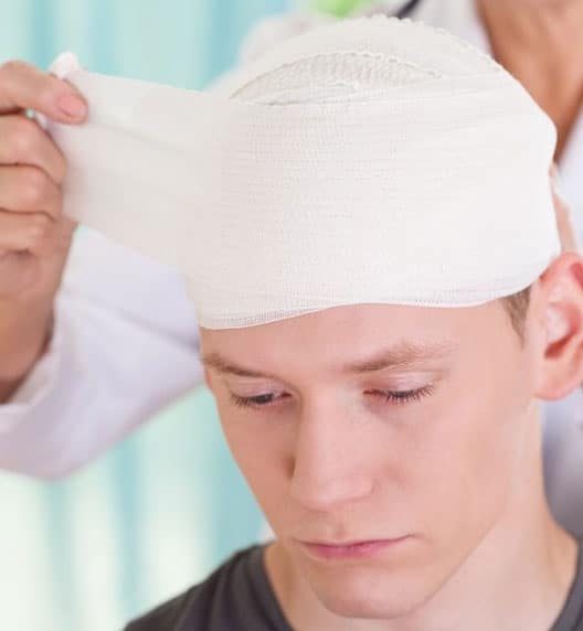 Young Man With Trauma To The Head — Wearable Technology - Mollii Exopulse